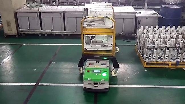 物質的なトロリーAGVドライブ単位、自動化された導かれたロボット0-35m/Min移動速度