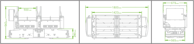 ローラーのプラットホームとのトンネルのタイプ全ての方向トンネルAGVの磁気録音テープの自動ドッキング